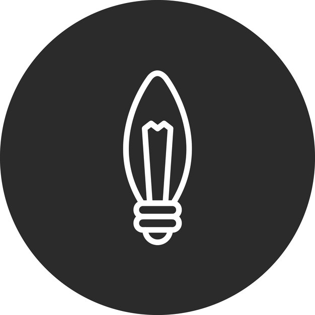 Lightbulb vector icon illustration of Ecology iconset
