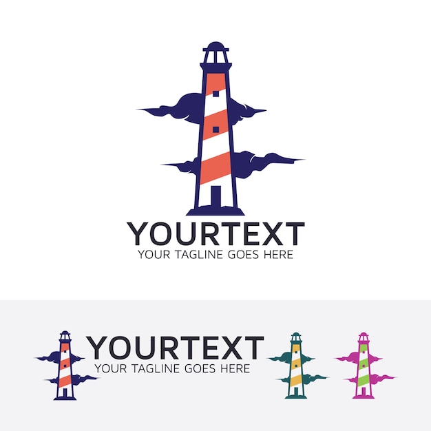 Lighthouse consulting vector logo template