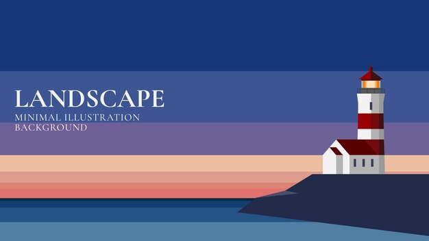 A lighthouse on a hill with the title escape illustration.