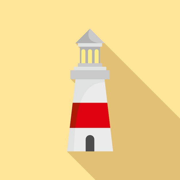 Вектор Значок маяка плоская иллюстрация векторной иконки маяка для веб-дизайна