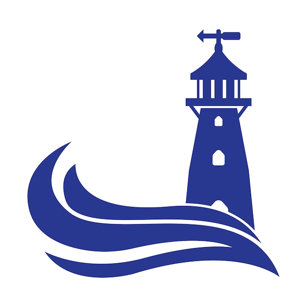 Lighthouse icon vector illustration logo template