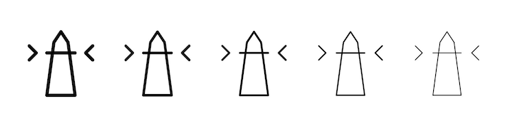 Vector lighthouse icon vector logo sign