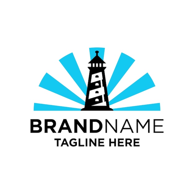 Lighthouse Logo Design Template Inspiration, Vector Illustration.