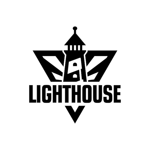 Lighthouse Logo Design Template Inspiration, Vector Illustration.