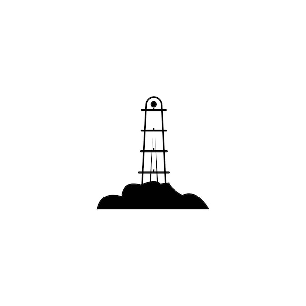 灯台のロゴとベクトルのテンプレート