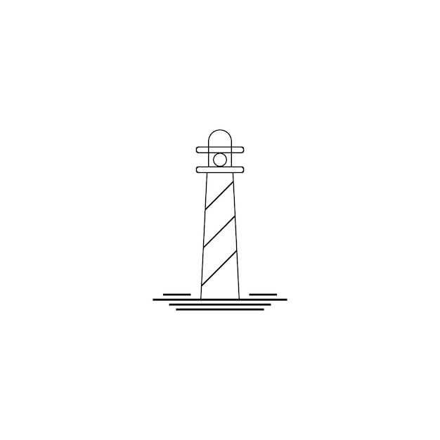 Lighthouse logo and vector template