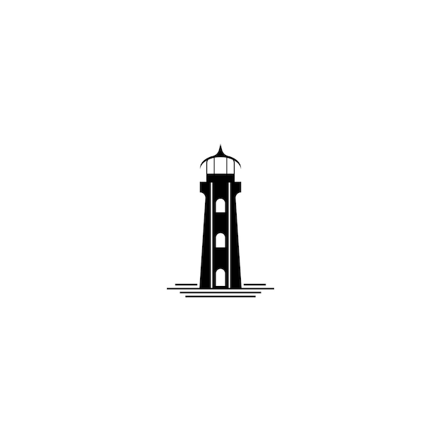 Lighthouse logo and vector template