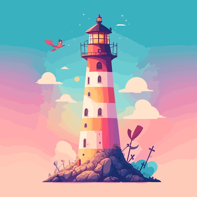 A lighthouse mashup with cross