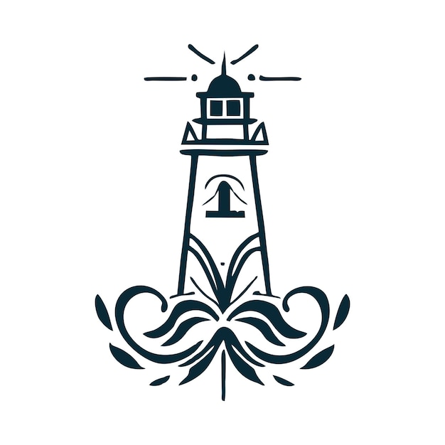 Lighthouse monogram logo 14