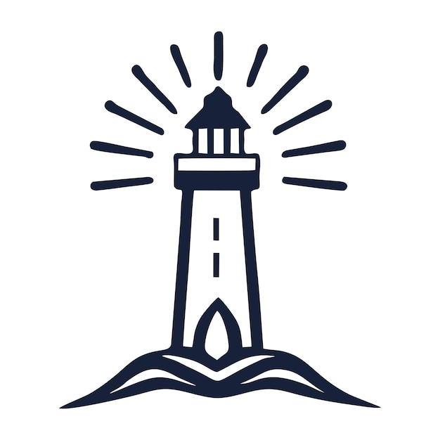 Lighthouse monogram logo 6