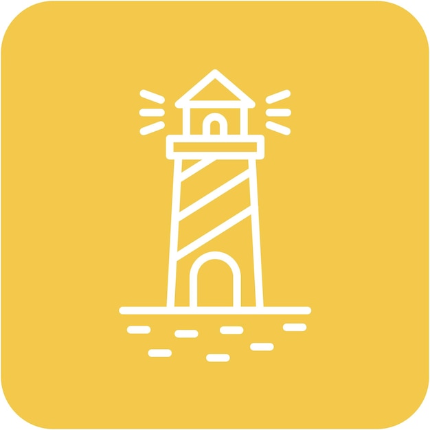 Lighthouse Vector Illustration Style