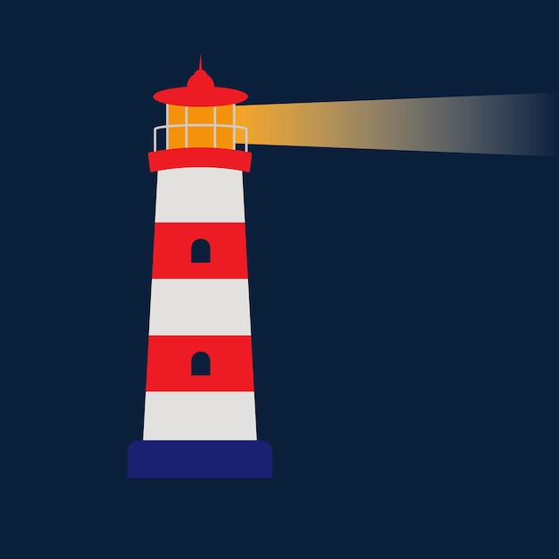 Vector lighthouse vector illustration