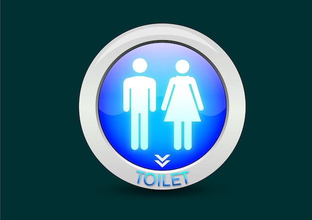 Lighting Toilet sign