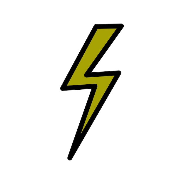 lightning bolt icon vector design templates