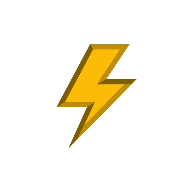 lightning bolt thunder icon vector design templates