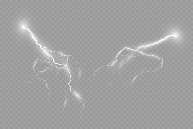 Lightning effect, thunderstorm, light effect. electricity.