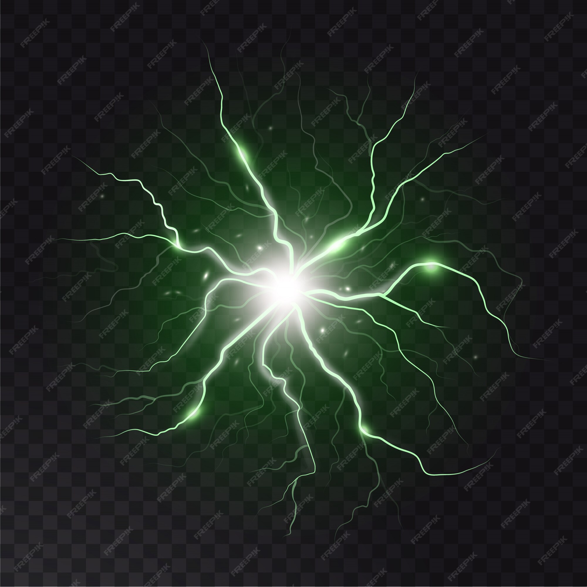 Premium Vector | Lightning flash and spark. lightning strikes and ...