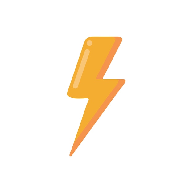 Vector lightning icon clipart avatar logotype isolated vector illustration