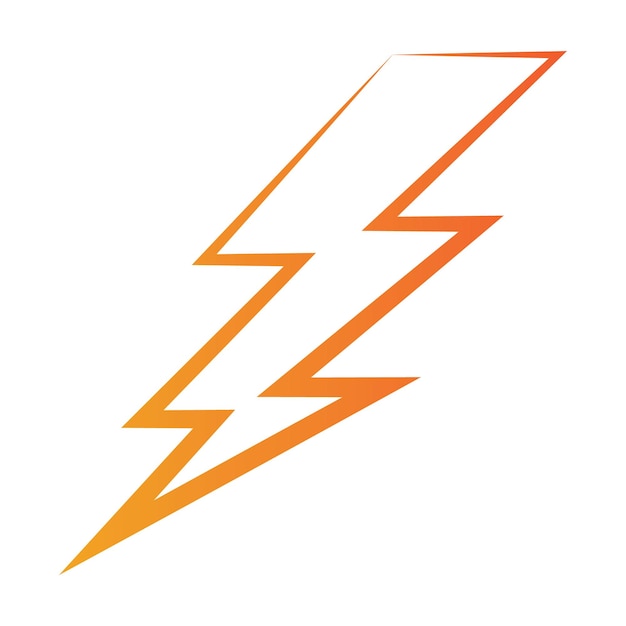 Lightning icon logo vector design template