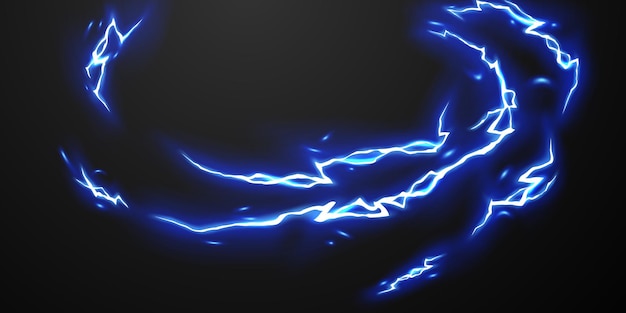 lightning light effect background realistic flash with lightning electric explosion vector illustration