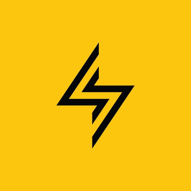 Lightning logo Electrical energy Flash or symbol of power The concept of speed fast fast fast Vector illustration clip art