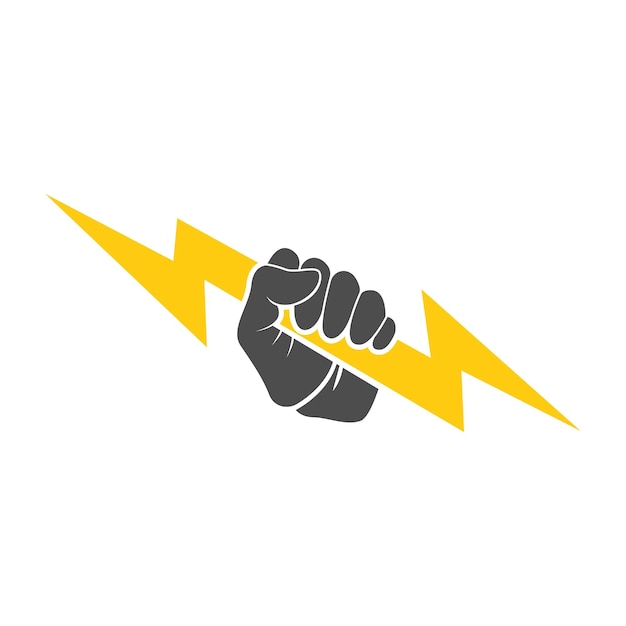 Lightning logo icon design illustration