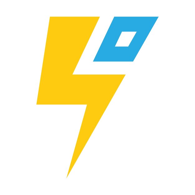 Lightning logo icon design illustration