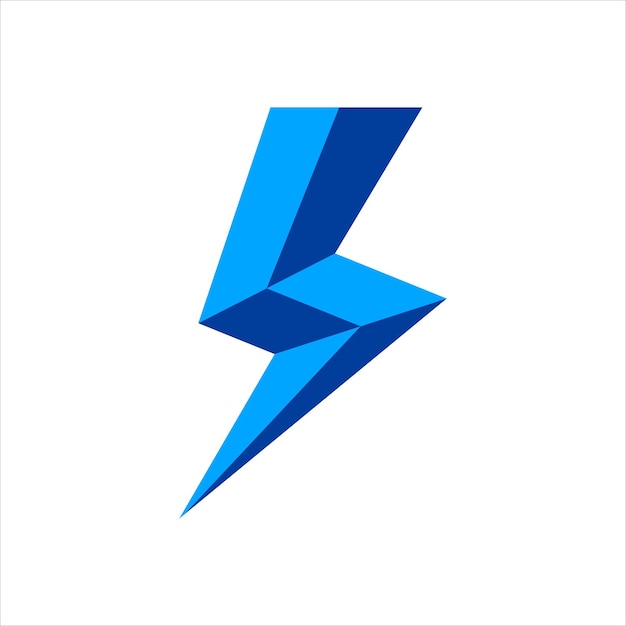 lightning logo template bolt logo element strom vector icon