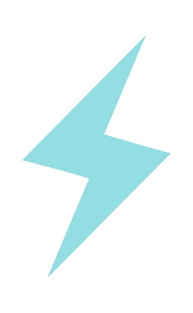 Vector lightning retro icon