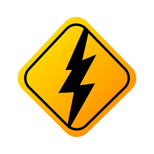 Lightning sign thunder sign strom sign design