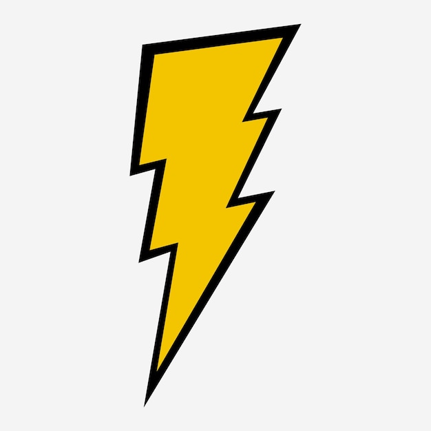 Vector lightning thunder bolt and flash icon