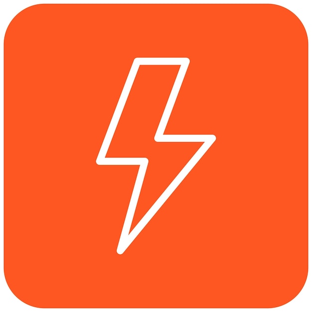 Vector lightning vector icon design illustration