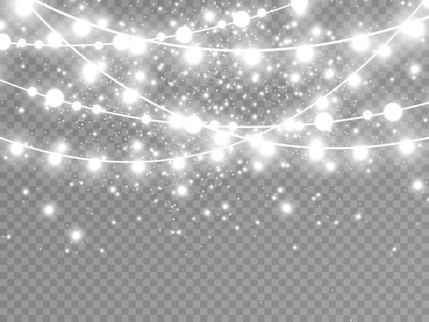 Lights isolated on transparent background.