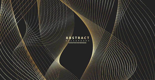 Lijn gouden achtergrond luxe ontwerp textuur elegante curve grafiek
