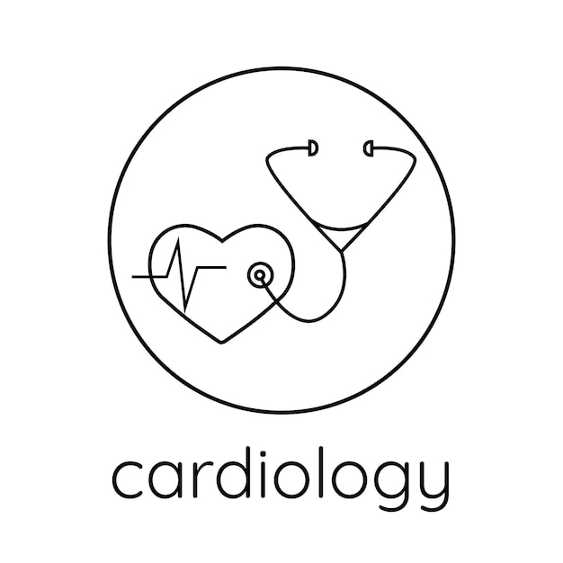 Lijn icoon cardiologie