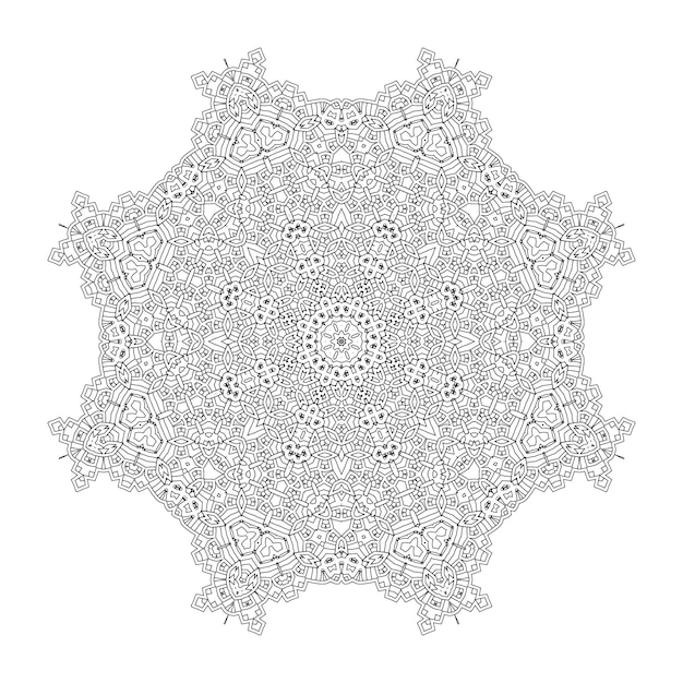 lijn kunst mandala vector voor ontwerp