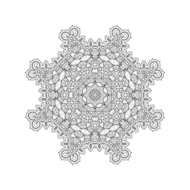 lijn kunst mandala vector voor ontwerp