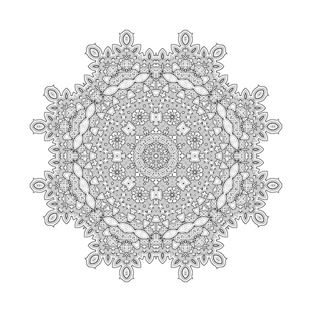 lijn kunst mandala vector voor ontwerp