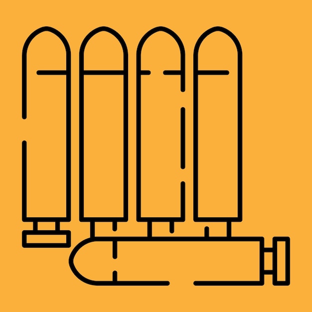 Lijn opsommingsteken pictogram oorlog teken vector icon