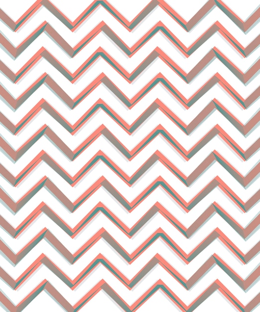 Vector lijn zigzag patroon kleur golvende