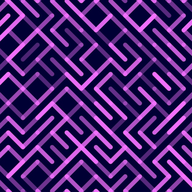 Lijnen Vector naadloos patroon Geometrisch gestreept ornament Monochroom lineaire achtergrondillustratie