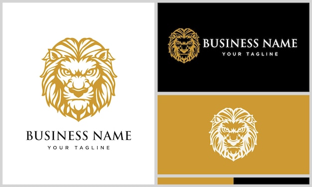 lijntekeningen leeuwenkop logo
