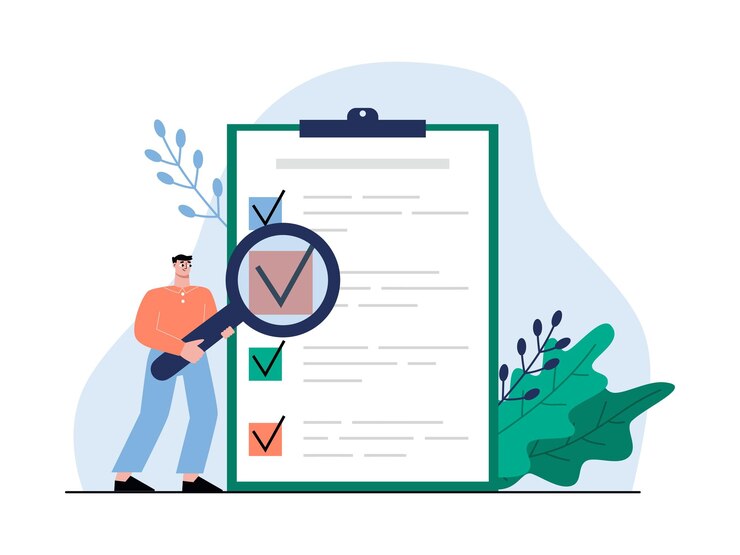 Vector lijst van bedrijfsregels bedrijfsvoorschriften beleid of bedrijfstijdbeheer zelftaak kantoor checklist of richtsnoer sapid vector concept