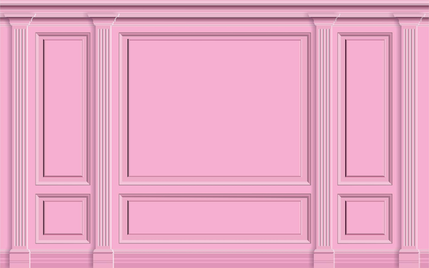 Vector lijstwerk achtergrond muur vintage roze victoriaans landschap vector