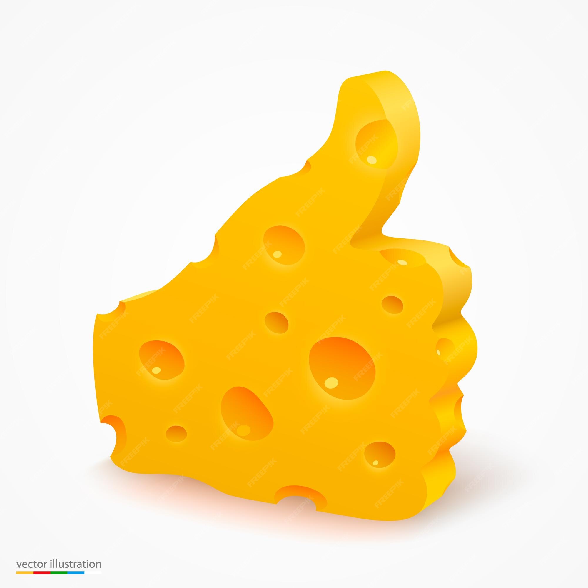 Premium Vector | Like cheese art creative. vector illustration background Premium Vector | Like cheese art creative. vector illustration background