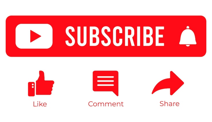 Vector チャンネル要素のアイコンを like,share,subscribeする