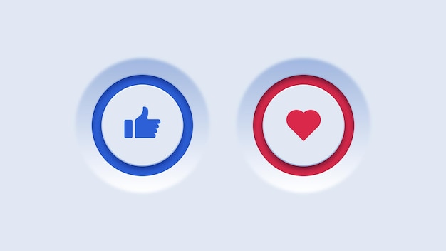 Like and favorite buttons