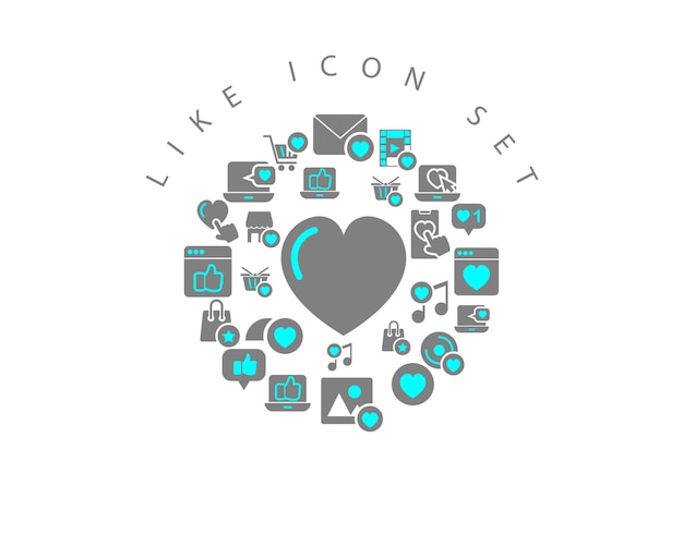 Like icon set design