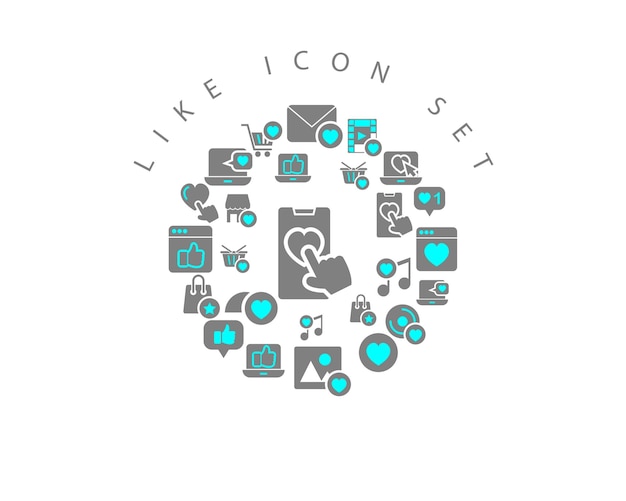 Like icon set design