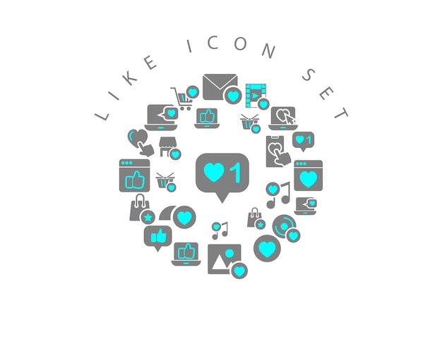 Like icon set design